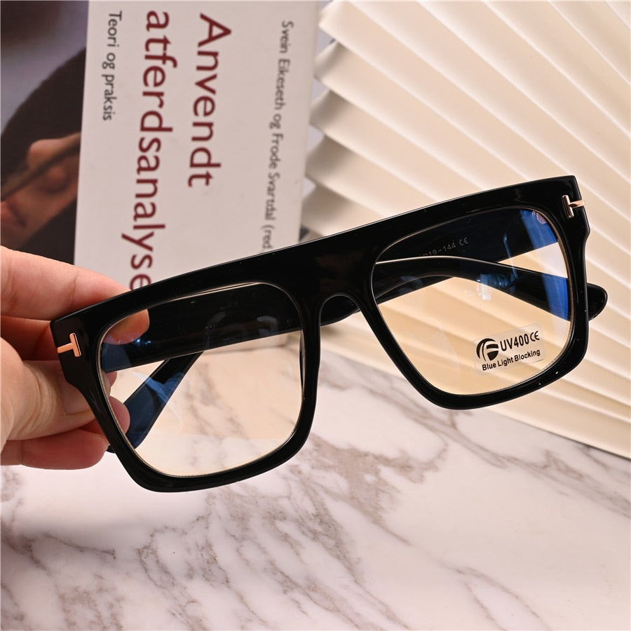 Cubojue Unisex Full Rim Square Tr 90 Titanium Brow Line Reading Glasses Reading Glasses Cubojue 0 Black