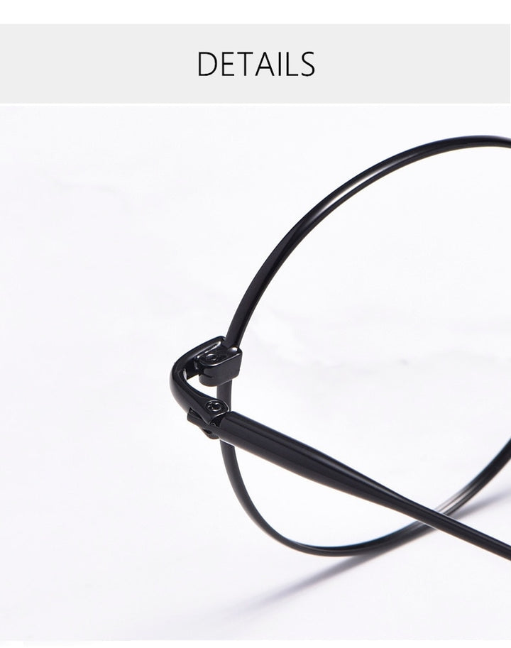 Yimaruili Unisex Full Rim Round Titanium Frame Eyeglasses 3216 Full Rim Yimaruili Eyeglasses