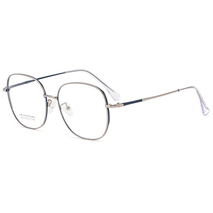Hotony Unisex Full Rim Aluminum Magnesium Alloy Frame Eyeglasses AC012 Full Rim Hotony Blue Grey