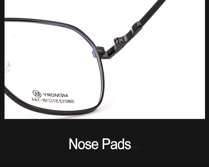 Hotochki Unisex Full Rim Polygon Memory Alloy Frame Eyeglasses 68013 Full Rim Hotochki