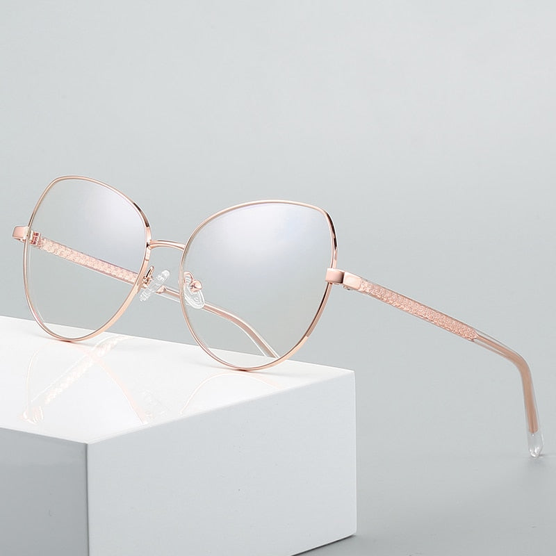 Hotochki Women's Full Rim Cat Eye Alloy Frame Eyeglasses 3001 Full Rim Hotochki