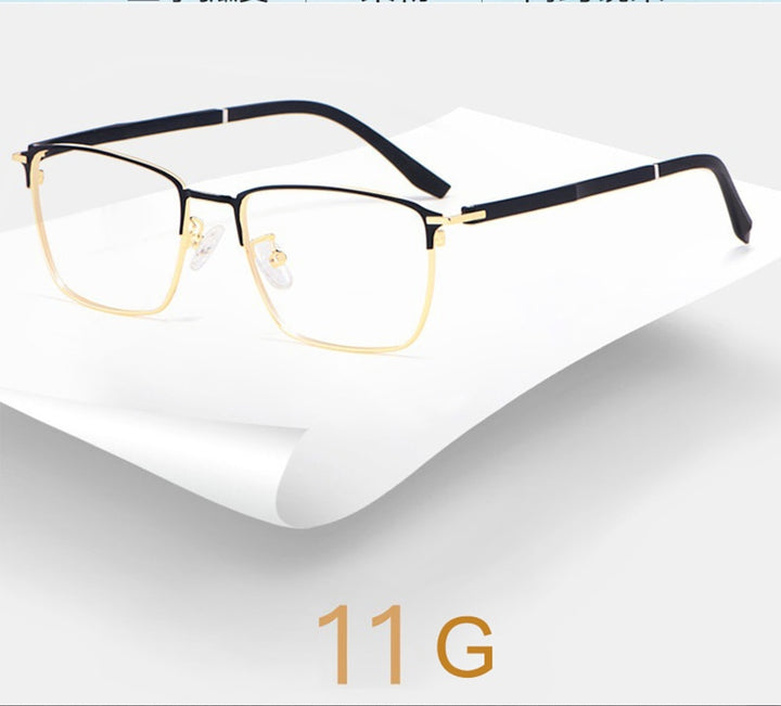 Hotony Unisex Full Rim Square Alloy Frame Eyeglasses 3007 Full Rim Hotony