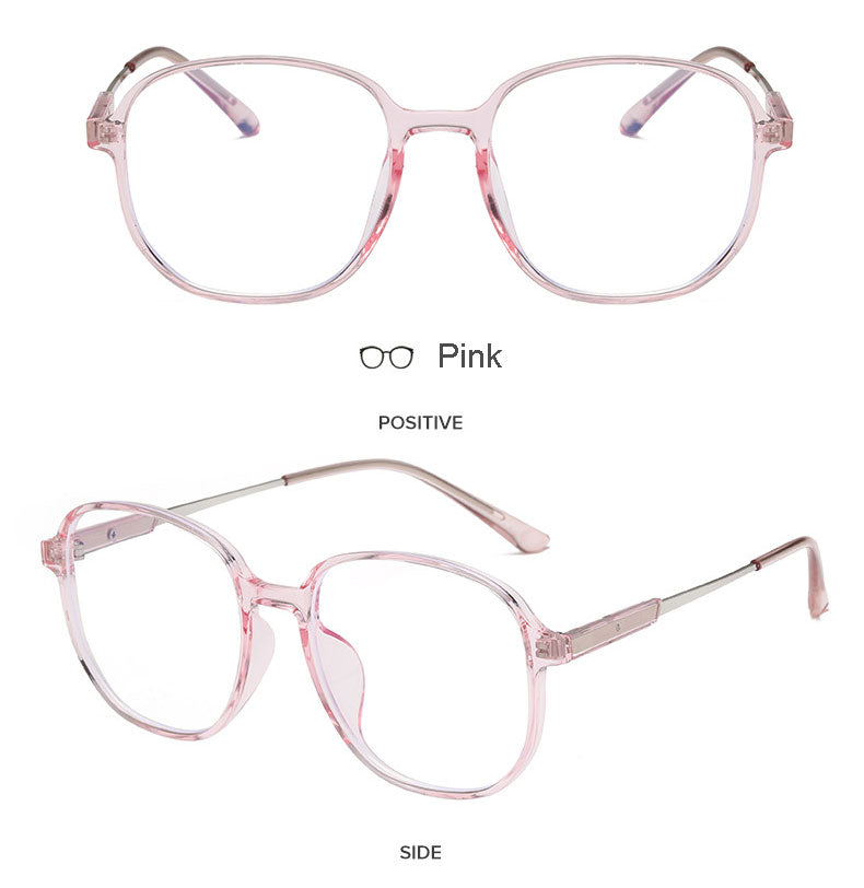 Hotony Unisex Full Rim Polygonal Square TR 90 Resin Frame Eyeglasses 60153 Full Rim Hotony