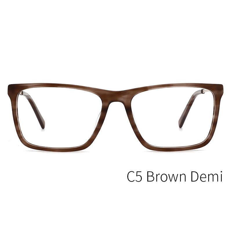 Kansept Men's Full Rim Square Acetate Frame Eyeglasses Mg6104 Full Rim Kansept ME2360C5