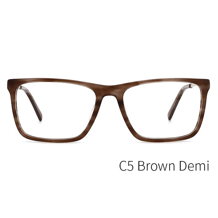 Kansept Men's Full Rim Square Acetate Frame Eyeglasses Mg6104 Full Rim Kansept ME2360C5