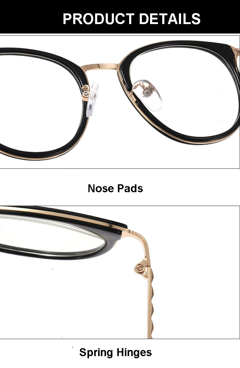 Hotony Unisex Full Rim Acetate Round Frame Eyeglasses 9237 Full Rim Hotony