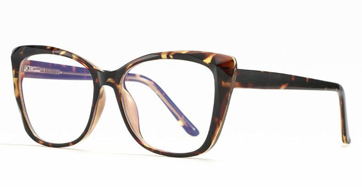 Hotochki Unisex Full Rim Cat Eye TR-90 Resin Frame Eyeglasses 2001 Full Rim Hotochki