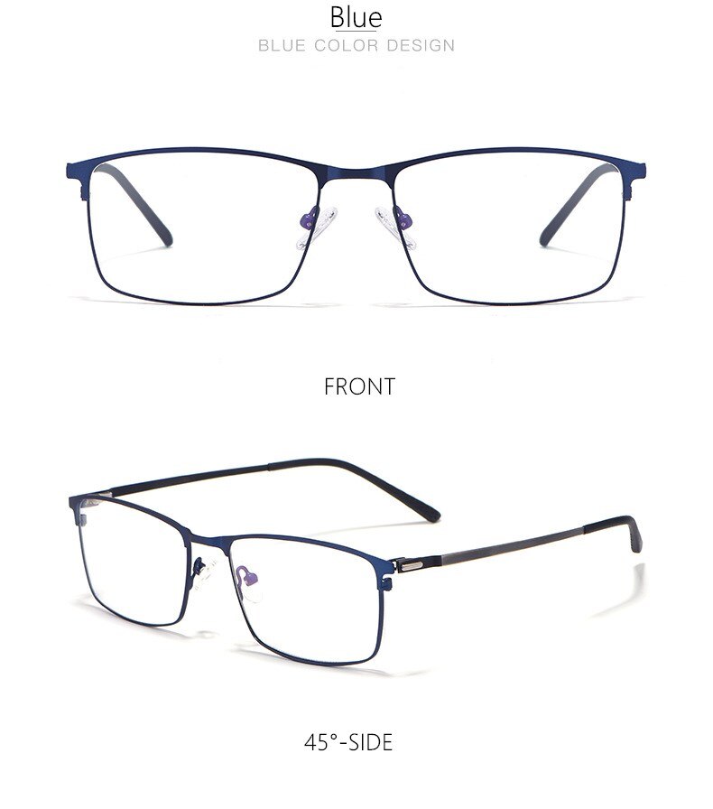 Yimaruili Men's Full Rim Alloy Frame Eyeglasses P9847 Full Rim Yimaruili Eyeglasses