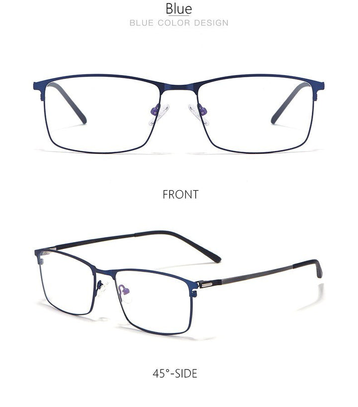 Yimaruili Men's Full Rim Alloy Frame Eyeglasses P9847 Full Rim Yimaruili Eyeglasses