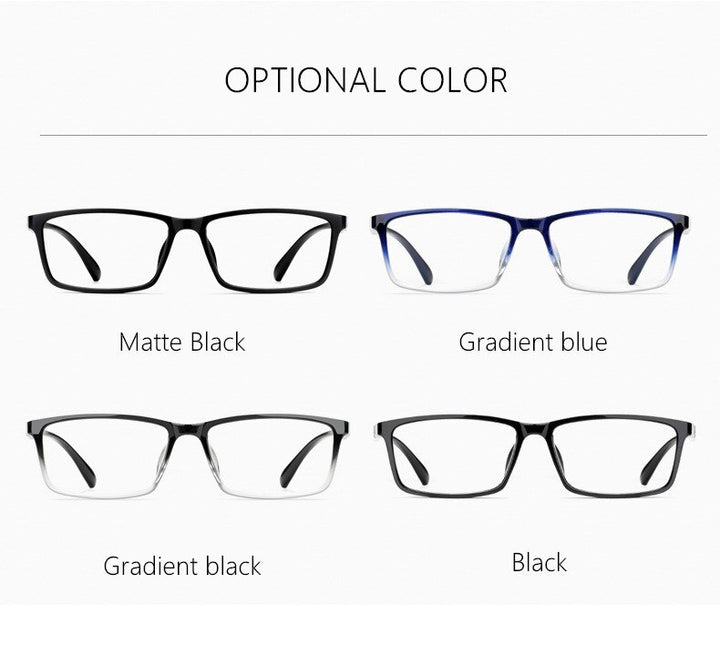 Yimaruili Men's Full Rim Square Frame Resin Eyeglasses D114 Full Rim Yimaruili Eyeglasses