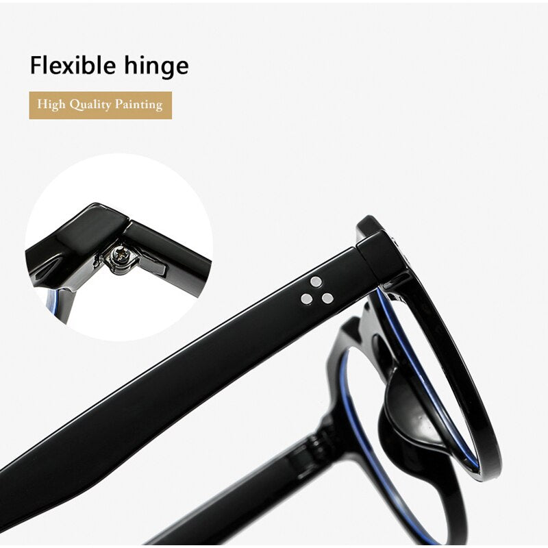 Hotochki Unisex Full Rim PC Plastic Resin Frame Eyeglasses 3395 Full Rim Hotochki