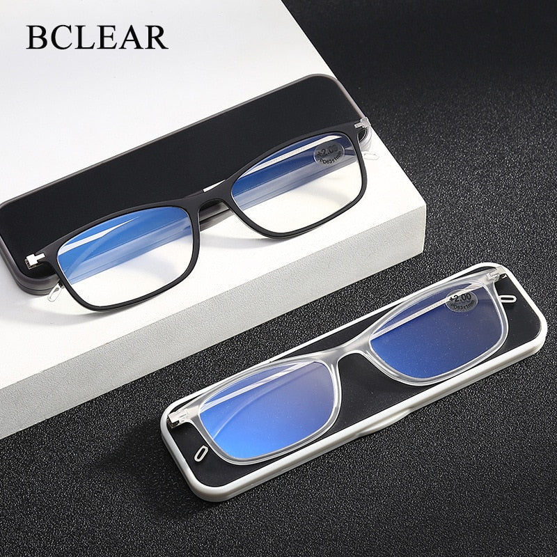 Unisex Full Rim Alloy Frame Anti Blue Light Lens Reading Glasses Xx666 Reading Glasses Bclear