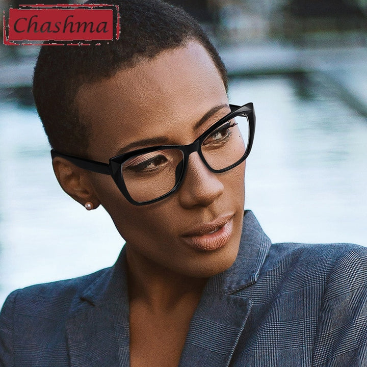 Chashma Women's Full Rim Cat Eye Alloy Acetate Eyeglasses 2002 Full Rim Chashma