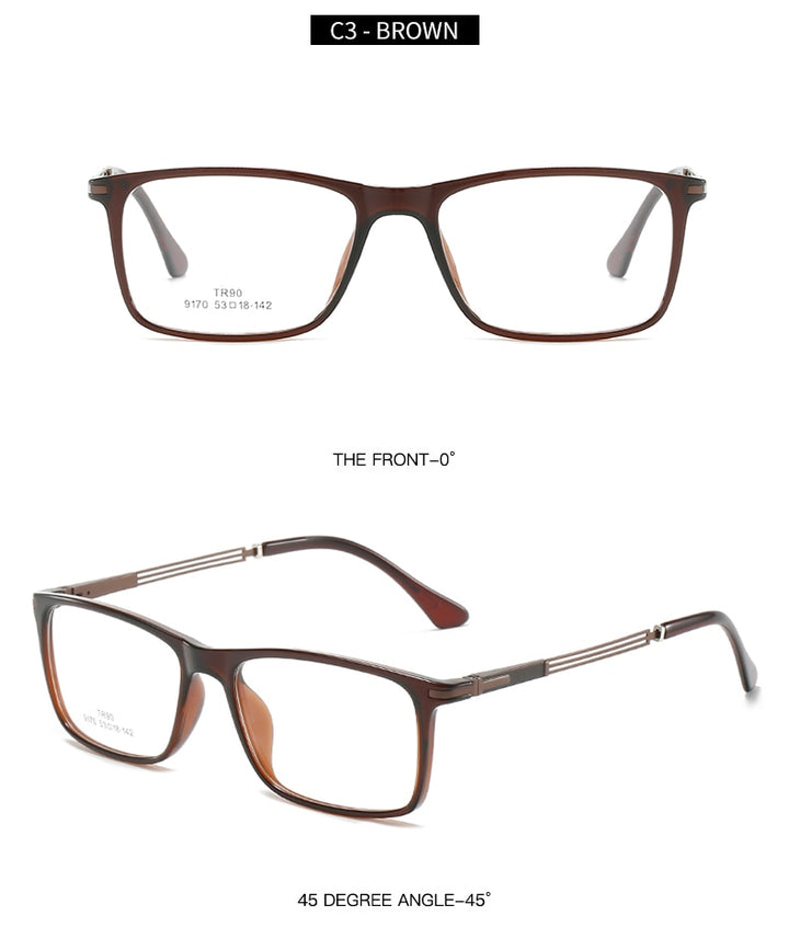 Hotochki Unisex Full Rim Aluminum Magnesium Frame Eyeglasses 9170 Full Rim Hotochki