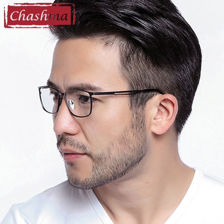 Chashma Men's Square Eyeglasses Full Rim Alloy 2049 Full Rim Chashma