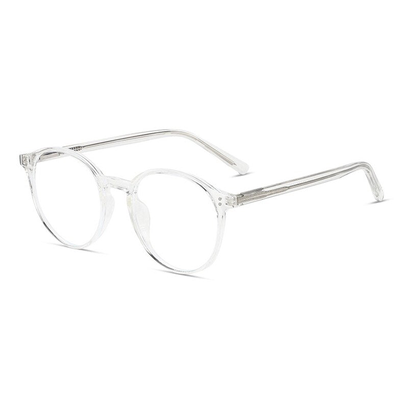 Handoer Unisex Full Rim Round Tr 90 Eyeglasses 210 Full Rim Handoer Transparent