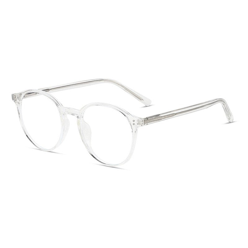 Handoer Unisex Full Rim Round Tr 90 Eyeglasses 210 Full Rim Handoer Transparent  