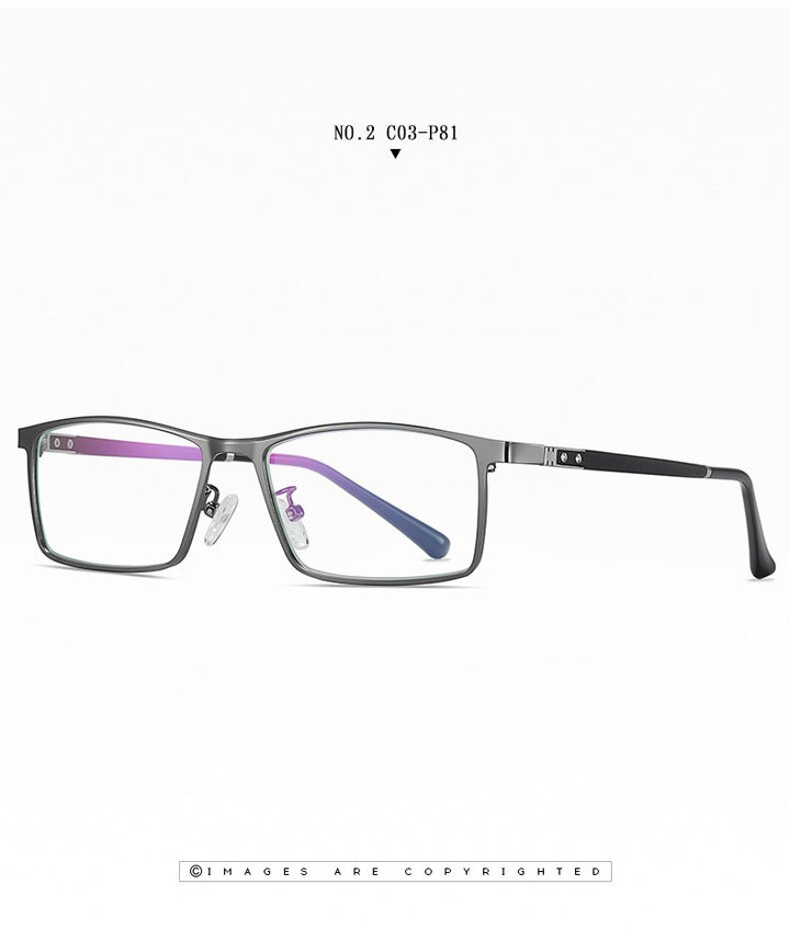 Hotochki Men's Full Rim TR-90 Resin Alloy Frame Eyeglasses T316 Full Rim Hotochki