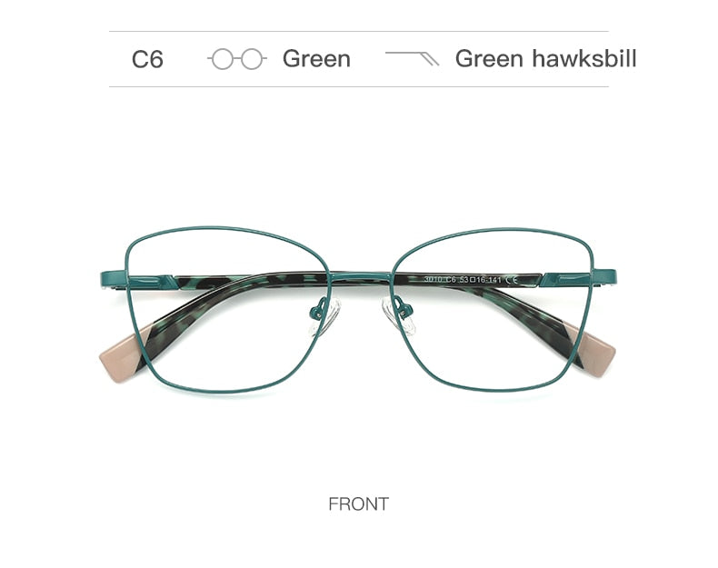 Hotochki Unisex Full Rim Square Alloy Frame Eyeglasses 3010 Full Rim Hotochki