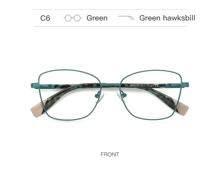 Hotochki Unisex Full Rim Square Alloy Frame Eyeglasses 3010 Full Rim Hotochki