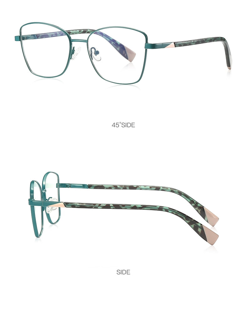 Hotochki Unisex Full Rim Square Alloy Frame Eyeglasses 3010 Full Rim Hotochki