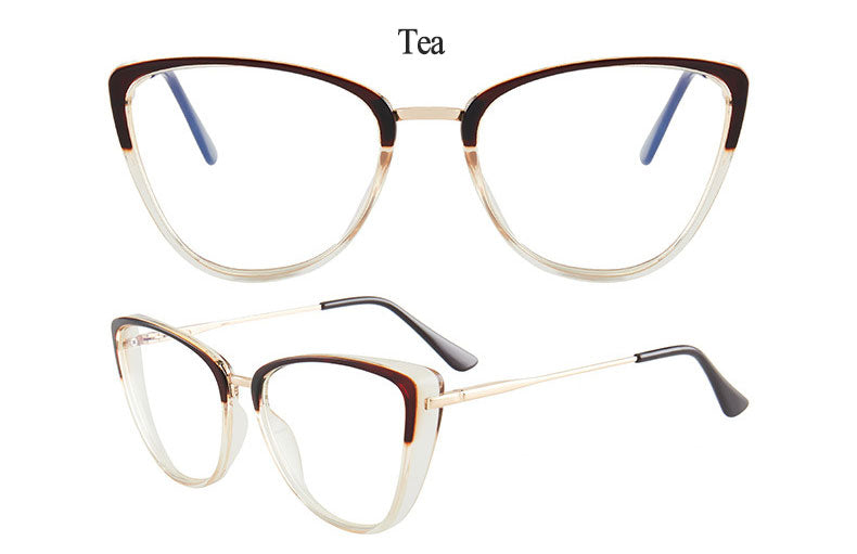 Hotony Women's Full Rim TR 90 Resin Cat Eye Frame Eyeglasses 7033 Full Rim Hotony