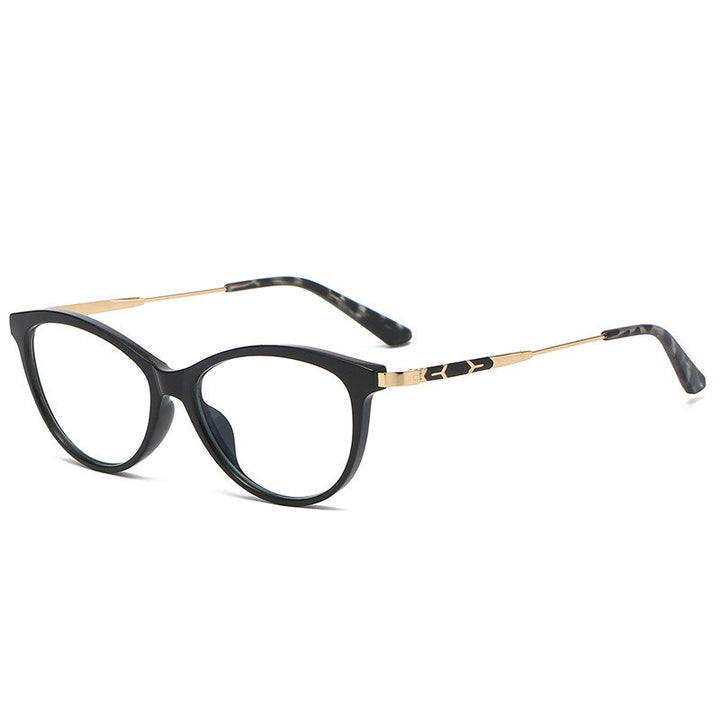 Hotony Women's Full Rim Cat Eye TR 90 Resin Alloy Frame Eyeglasses Tr2332 Full Rim Hotony