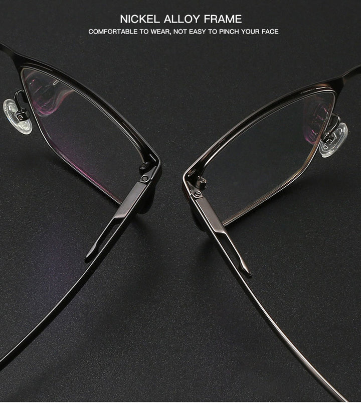 Hotochki Unisex Full Rim Nickel Alloy PC Plastic Resin Frame Eyeglasses 5138 Full Rim Hotochki