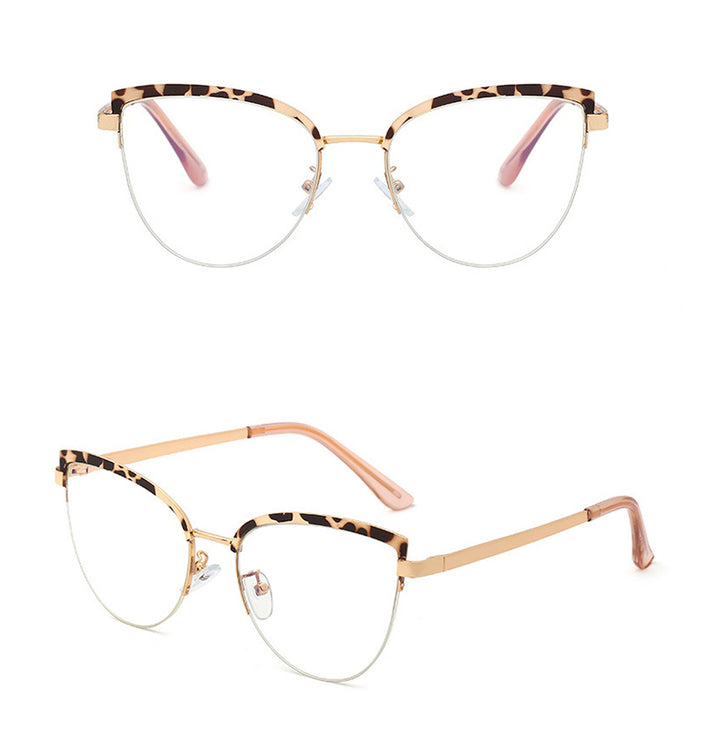 Hotony Women's Full Rim Cat Eye Alloy Frame Eyeglasses 95679 Full Rim Hotony