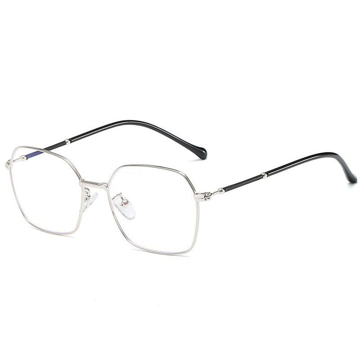 Hotony Unisex Full Rim Square Alloy Eyeglasses  Zy1917 Full Rim Hotony