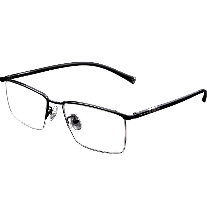 Hotochki Men's Semi Rim Titanium Frame Eyeglasses P9861 Semi Rim Hotochki