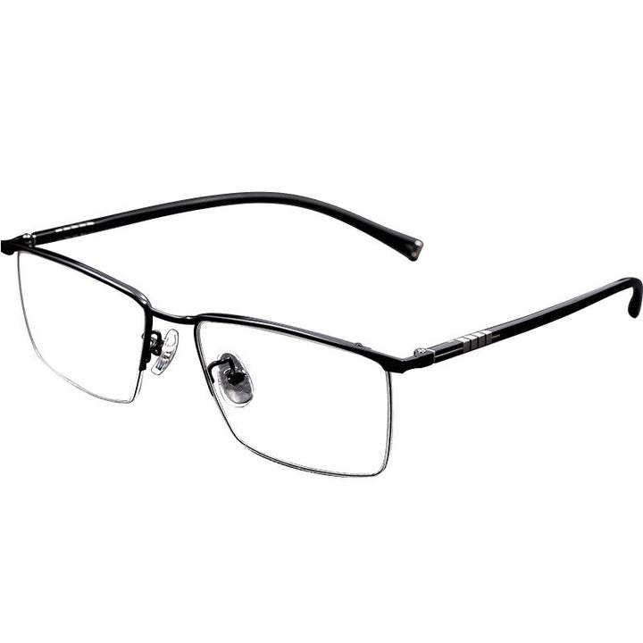 Hotochki Men's Semi Rim Titanium Frame Eyeglasses P9861 Semi Rim Hotochki