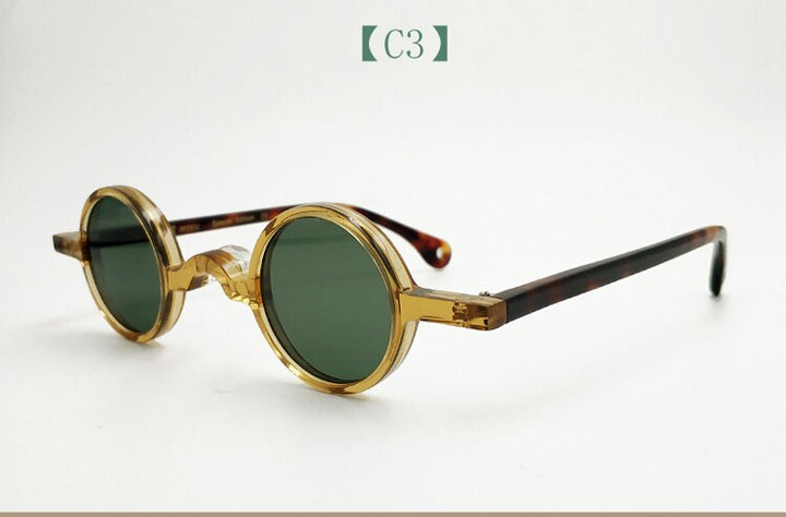 Yujo Men's Acetate Round Full Rim Polarized Sunglasses P001 Sunglasses Yujo C3 China