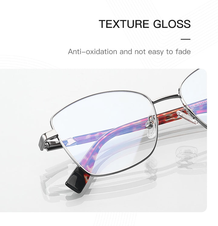 Hotochki Unisex Full Rim Square Alloy Frame Eyeglasses 3010 Full Rim Hotochki