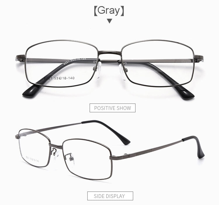 Hotochki Men's Full Rim Titanium Alloy Frame Eyeglasses 8201 Full Rim Hotochki