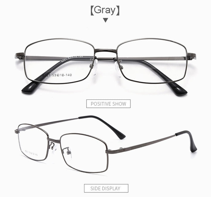 Hotochki Men's Full Rim Titanium Alloy Frame Eyeglasses 8201 Full Rim Hotochki