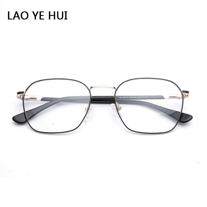 Laoyehui Unisex Eyeglasses Alloy Ultra Light Polygon Frame 9012 Full Rim Laoyehui c1