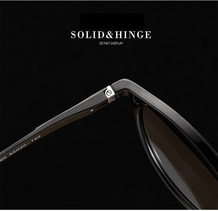 Reven Jate Unisex Full Rim Oval Alloy Rivet Tr 90 Polarized Sunglasses 9900 Sunglasses Reven Jate