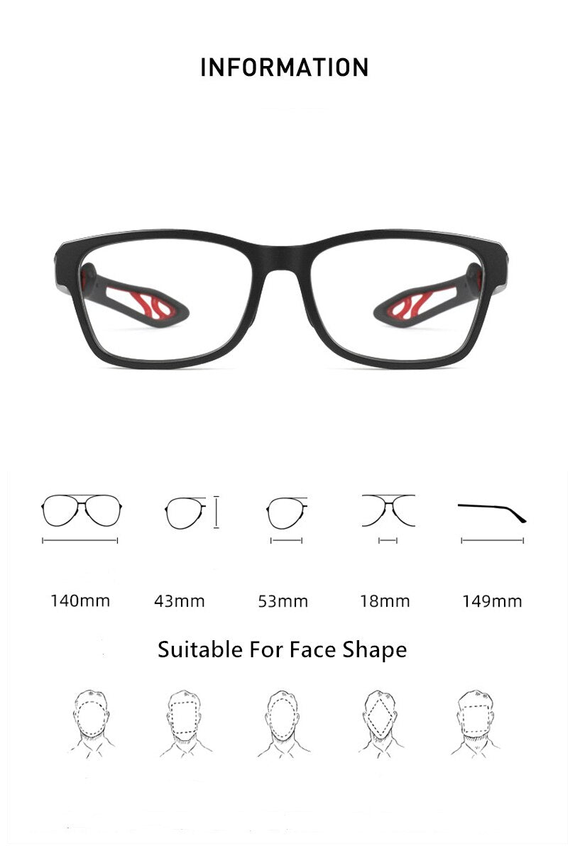 Yimaruili Unisex Full Rim TR 90 Resin Sport Frame Eyeglasses YD1927 Full Rim Yimaruili Eyeglasses