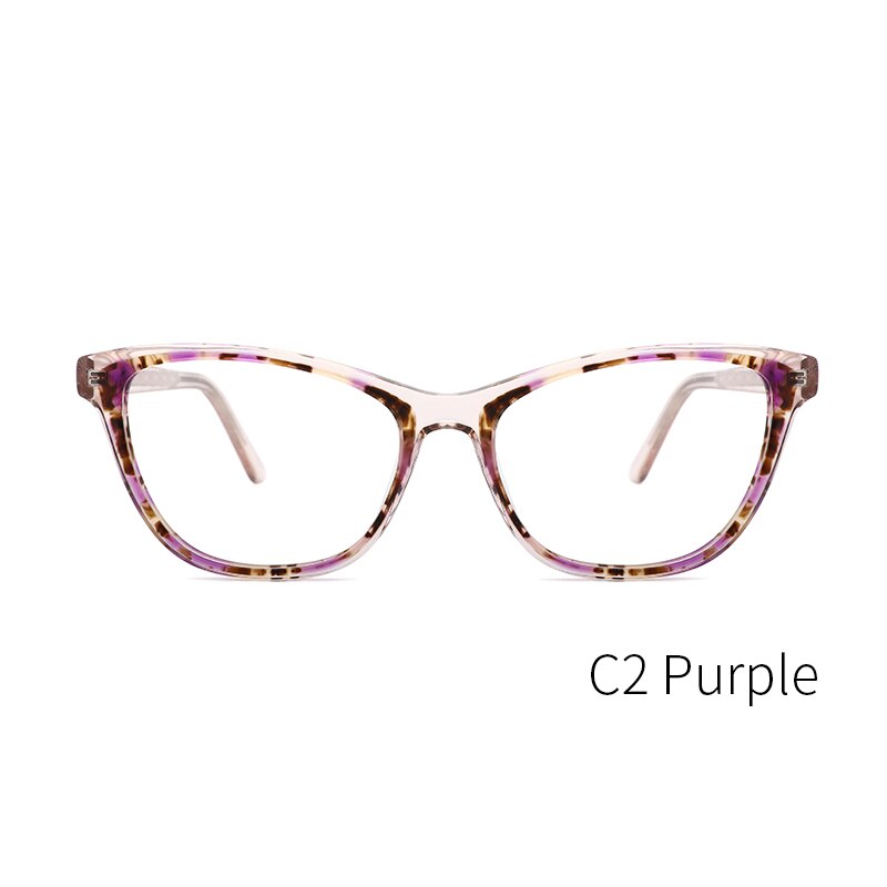 Kansept Women's Full Rim Cat Eye Acetate Frame Eyeglasses Fp1928 Full Rim Kansept FP1928C2