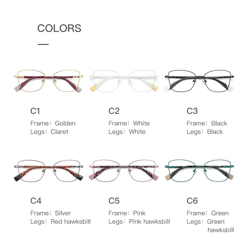 Hotochki Unisex Full Rim Square Alloy Frame Eyeglasses 3010 Full Rim Hotochki