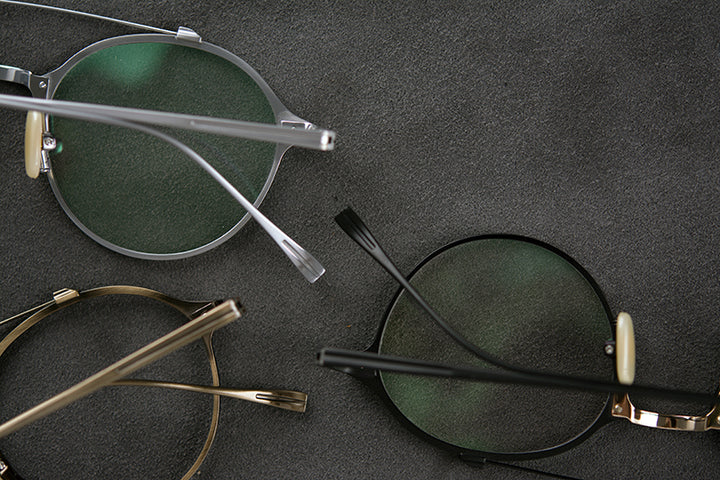 Gatenac Unisex Full Rim Round Double Bridge Titanium Frame Eyeglasses Gxyj340 Full Rim Gatenac