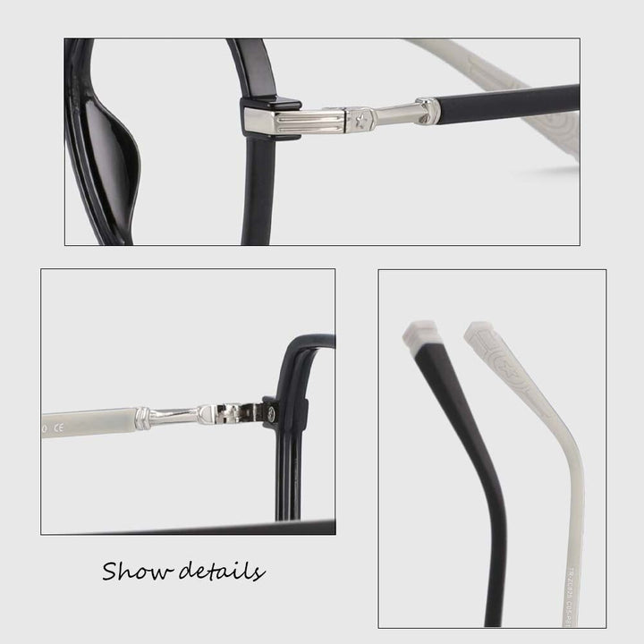 CCspace Children's Unisex Full Rim Square Tr 90 Titanium Frame Eyeglasses 53970 Full Rim CCspace