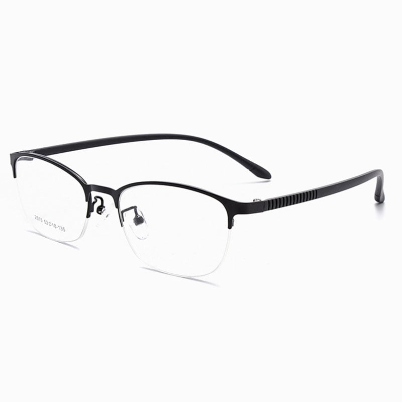 Hotony Unisex Full/Semi Rim Alloy Frame Eyeglasses 2516 Semi Rim Hotony