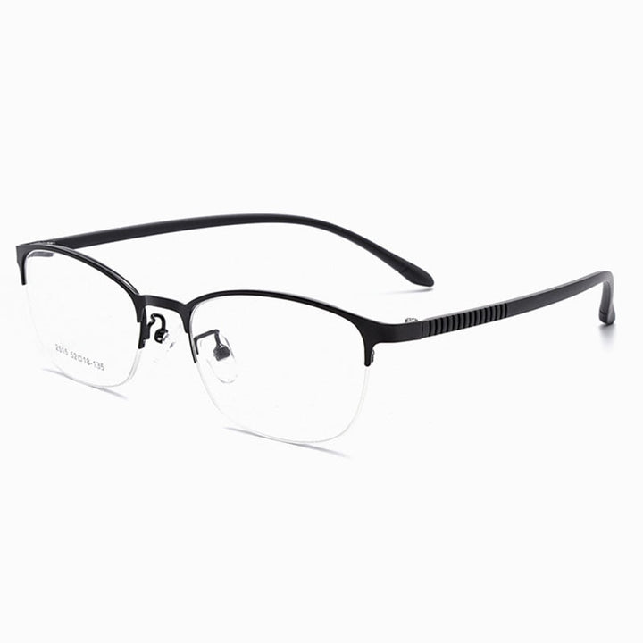 Hotony Unisex Full/Semi Rim Alloy Frame Eyeglasses 2516 Semi Rim Hotony