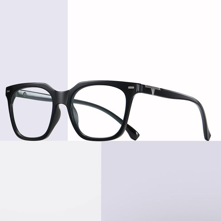 Hotochki Unisex Full Rim Big Square Tr 90 Eyeglasses St6915 Full Rim Hotochki