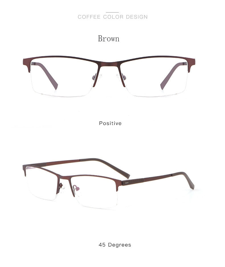 Hotochki Unisex Semi Rim Square Alloy Frame Eyeglasses 8839 Semi Rim Hotochki