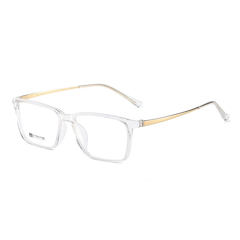 Hotochki Men's Full Rim Beta Titanium Frame Rectangular Eyeglasses 7036 Full Rim Hotochki