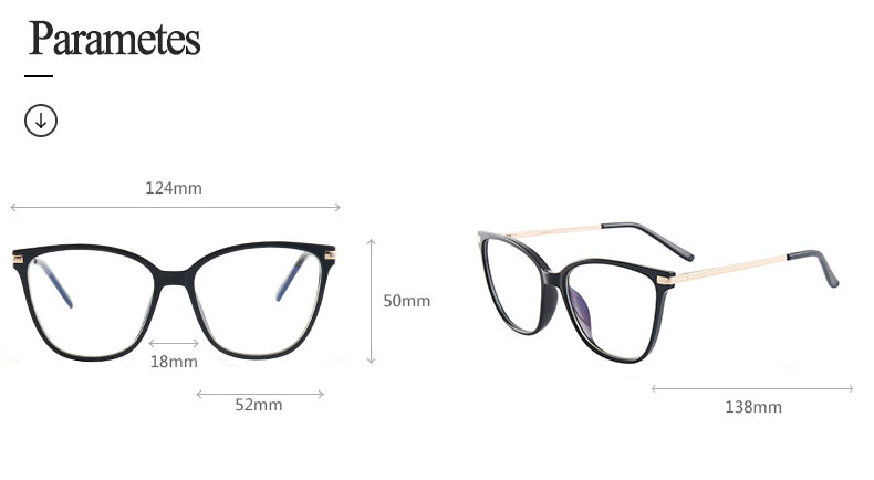 Hotony Women's Full Rim TR 90 Resin Cat Eye Frame Eyeglasses 7020 Full Rim Hotony