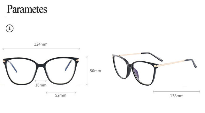 Hotony Women's Full Rim TR 90 Resin Cat Eye Frame Eyeglasses 7020 Full Rim Hotony